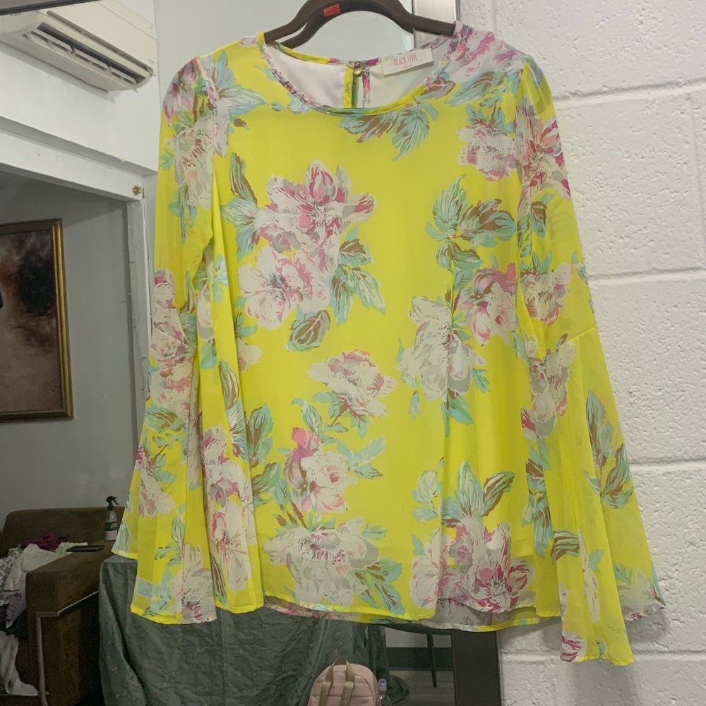 Peach Love California Pineapple Smoothie Sheer Top